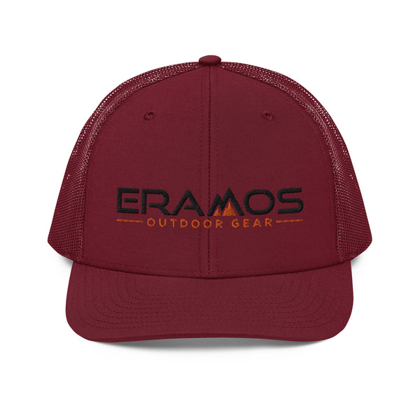 Eramos Embroidered Trucker Cap - Black